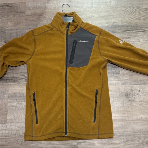 Eddie Bauer First Ascent Men's Tan Performance Zip up - Picture 4 of 8